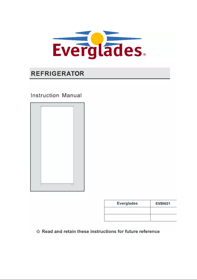 Page 1 de la notice Manuel utilisateur Everglades EVBI621