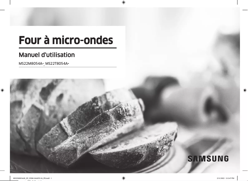 Image de la première page du manuel de l'appareil MS22T8054AB