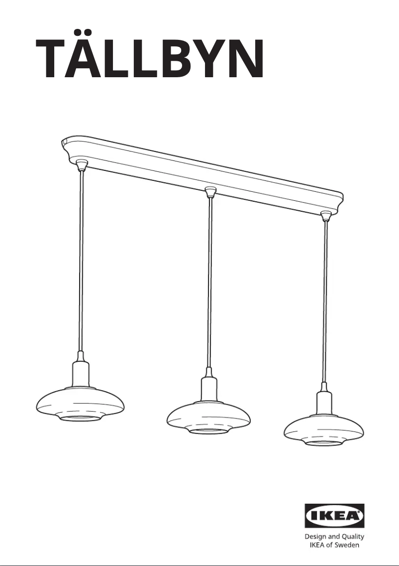 Page 1 de la notice Manuel utilisateur Ikea TÄLLBYN 304.898.43