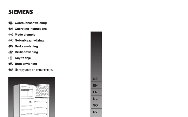 Página 1 del manual Manual de usuario Siemens KD28VV00