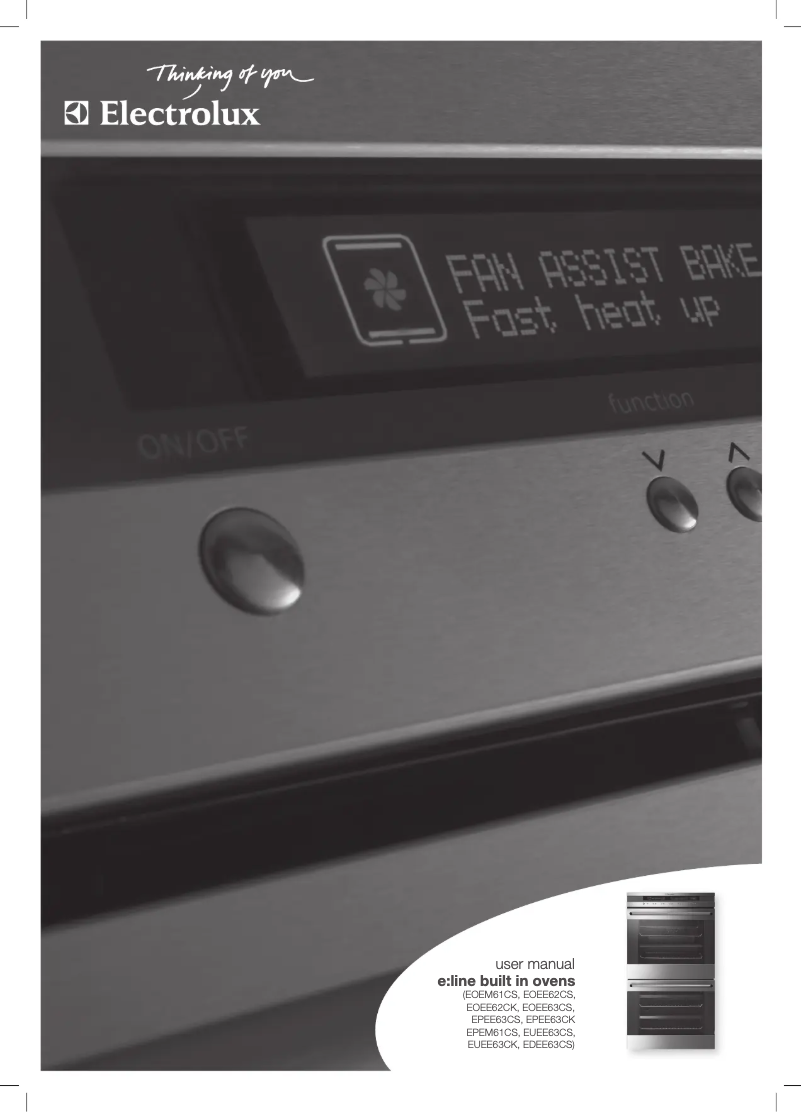Page 1 de la notice Manuel utilisateur Electrolux EOEM61CS