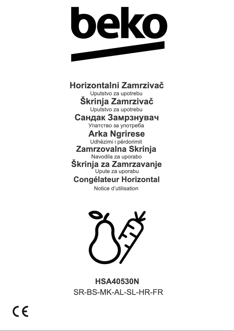 Page 1 de la notice Manuel utilisateur Beko HSA40530N