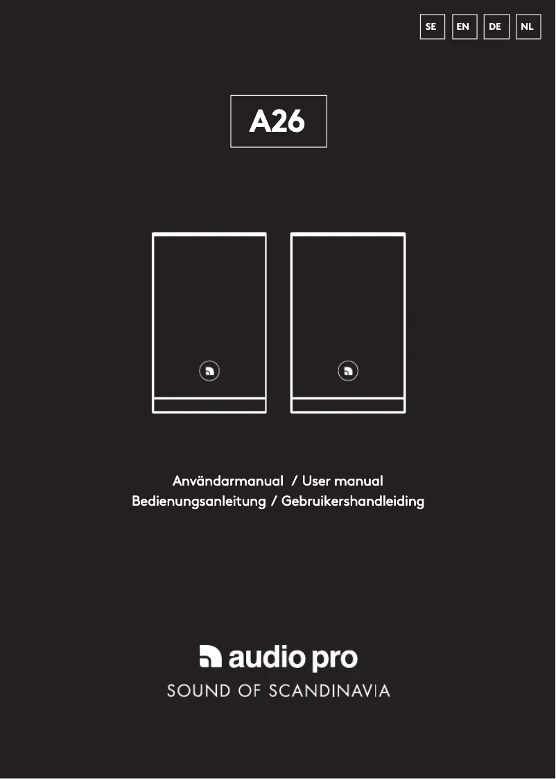 Página 1 del manual Manual de usuario Audio Pro A26