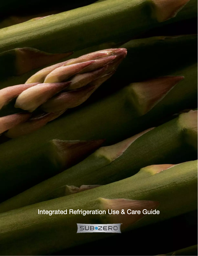 Page 1 de la notice Manuel d'utilisation et d'entretien Sub-Zero IC-30FI-LH