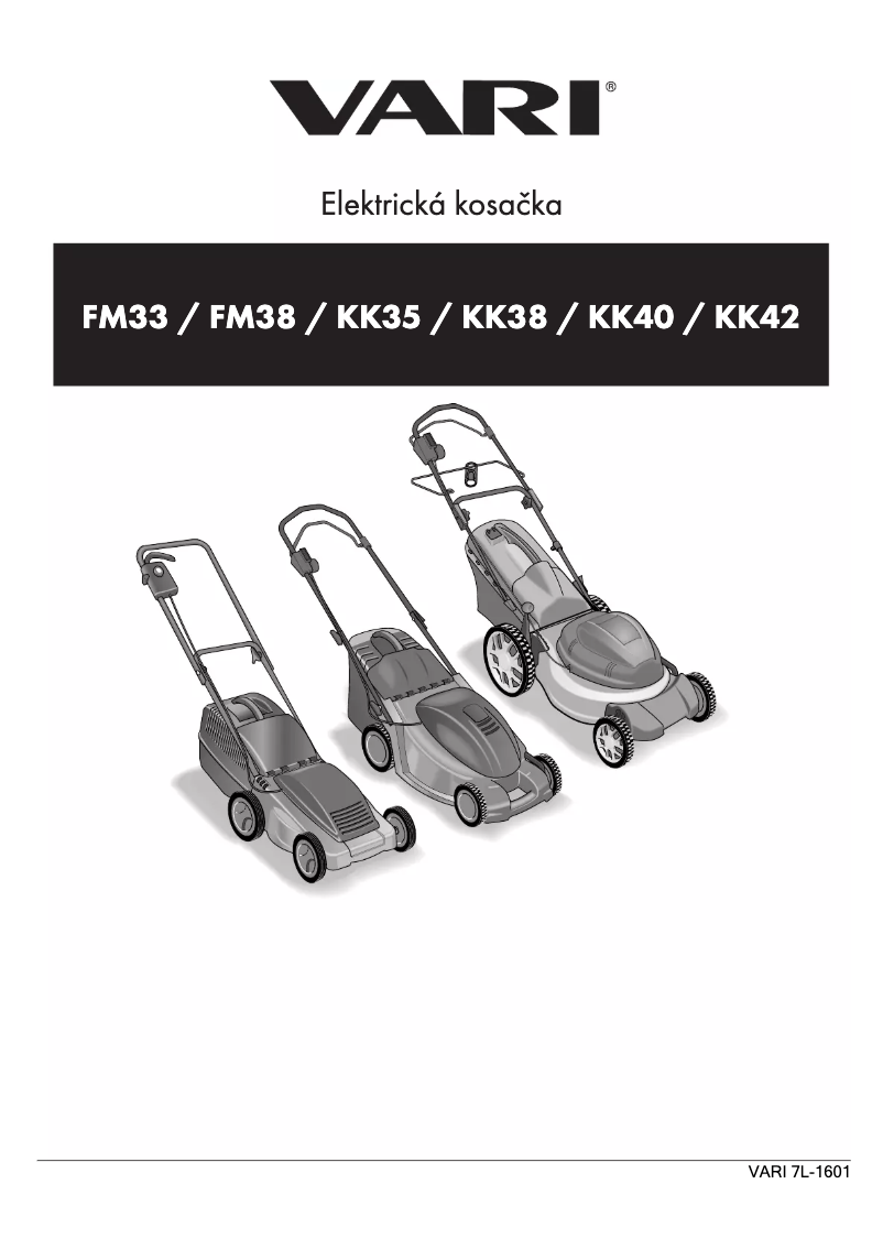 Page n°1 - Manuel utilisateur VARI KK35