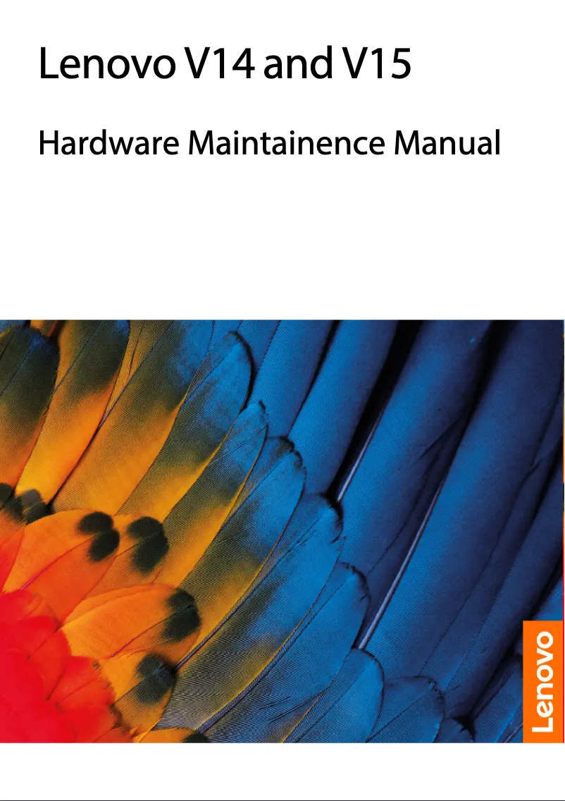 Page 1 de la notice Manuel utilisateur Lenovo V14