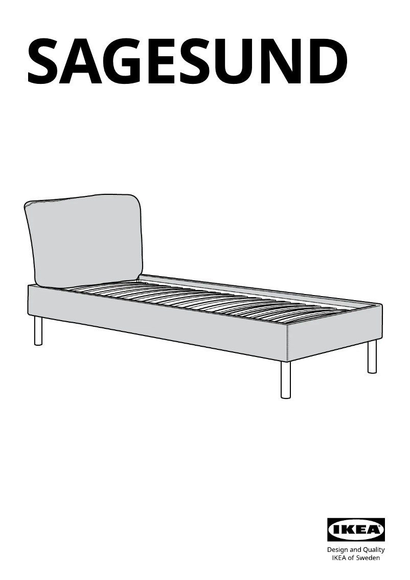 Page 1 de la notice Manuel utilisateur Ikea SAGESUND 804.903.87