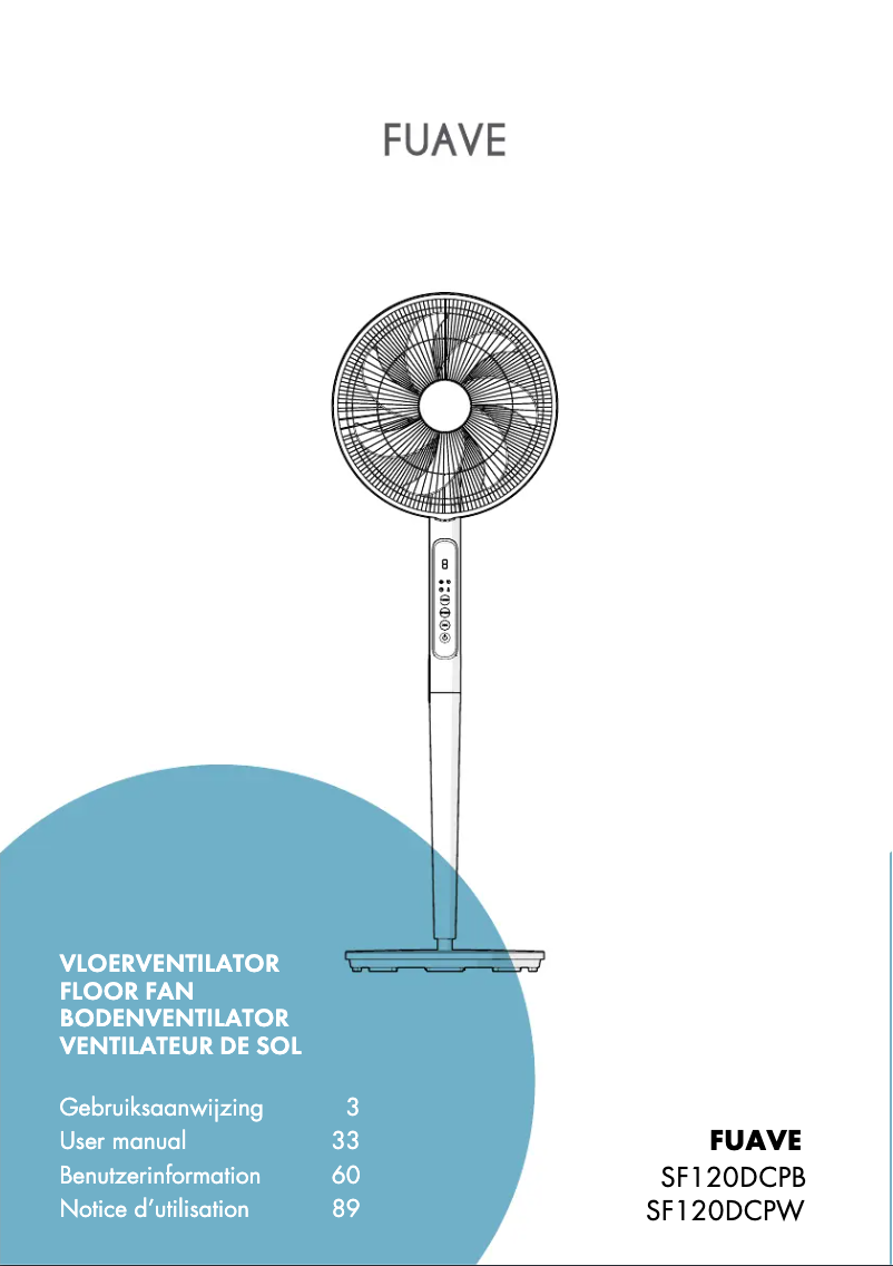 Page 1 de la notice Manuel utilisateur Fuave TF105DB