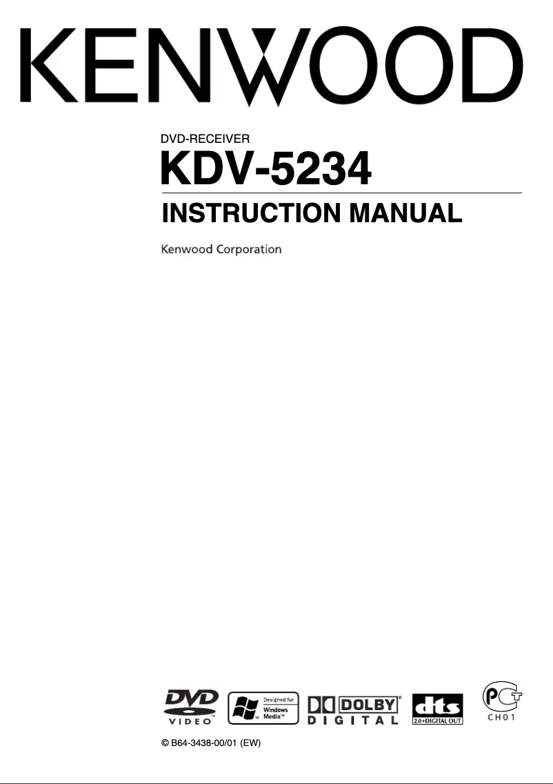 Page 1 de la notice Manuel utilisateur Kenwood KDV-5234Y