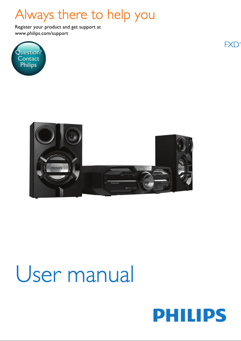 Image de la première page du manuel de l'appareil FXD18