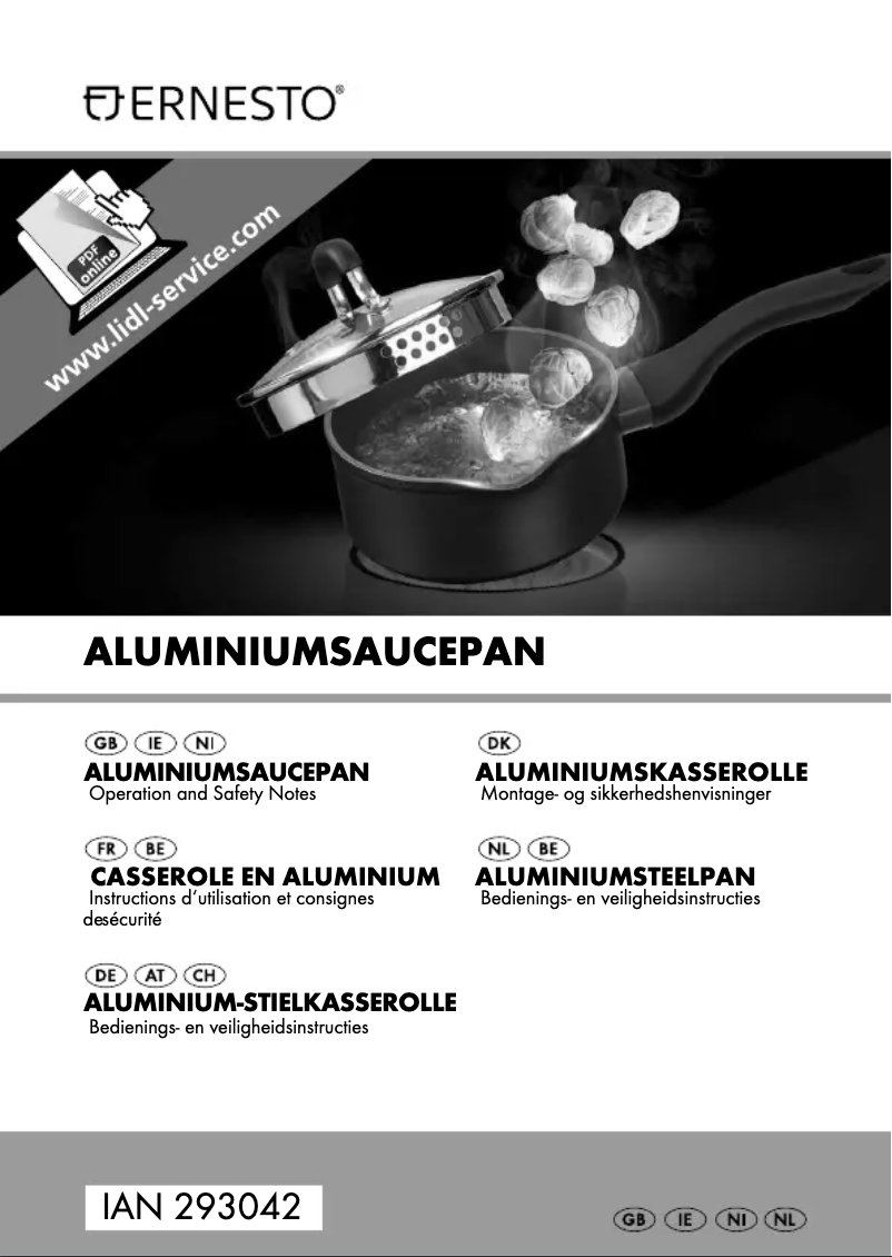 Image de la première page du manuel de l'appareil IAN 293042