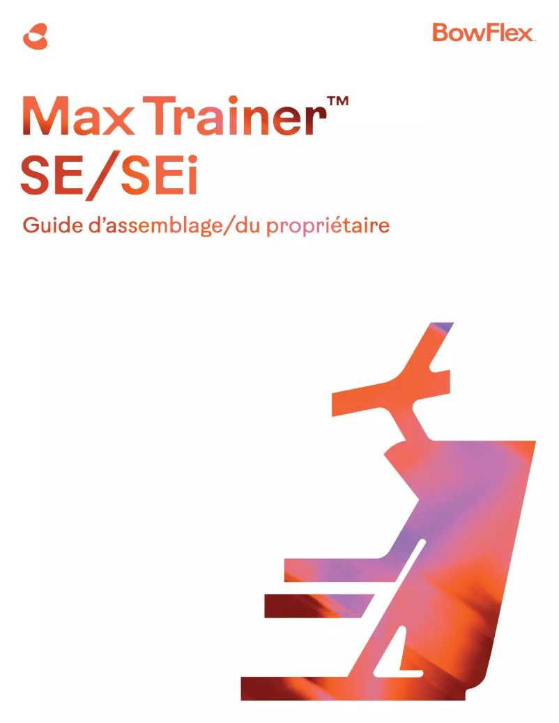 Image de la première page du manuel de l'appareil Max Trainer SE