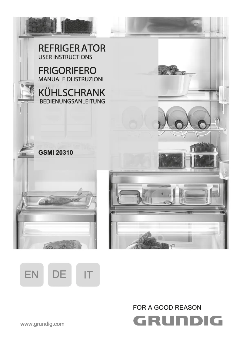 Page n°1 - Manuel utilisateur Grundig GSMI 20310