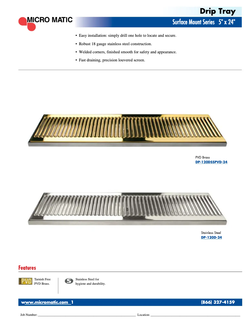 Page 1 de la notice Manuel utilisateur Micro Matic DP-120D-24