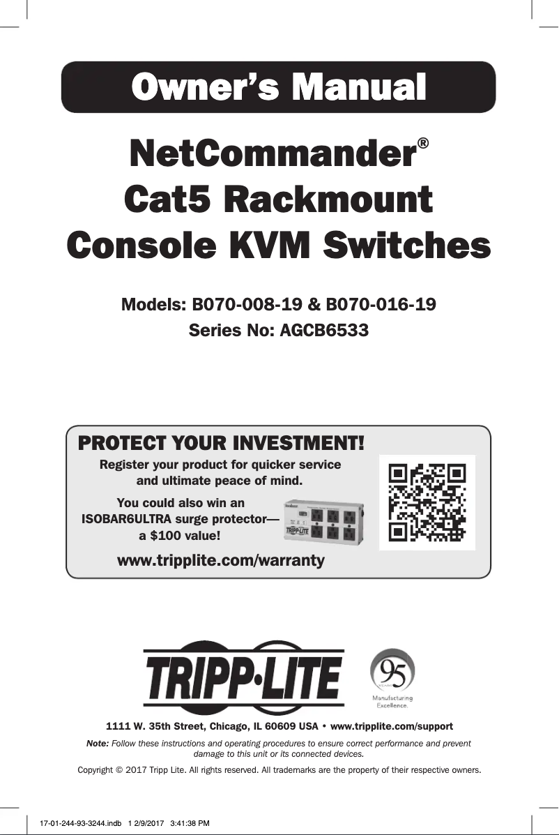 Página 1 del manual Manual de usuario Tripp Lite B070-008-19