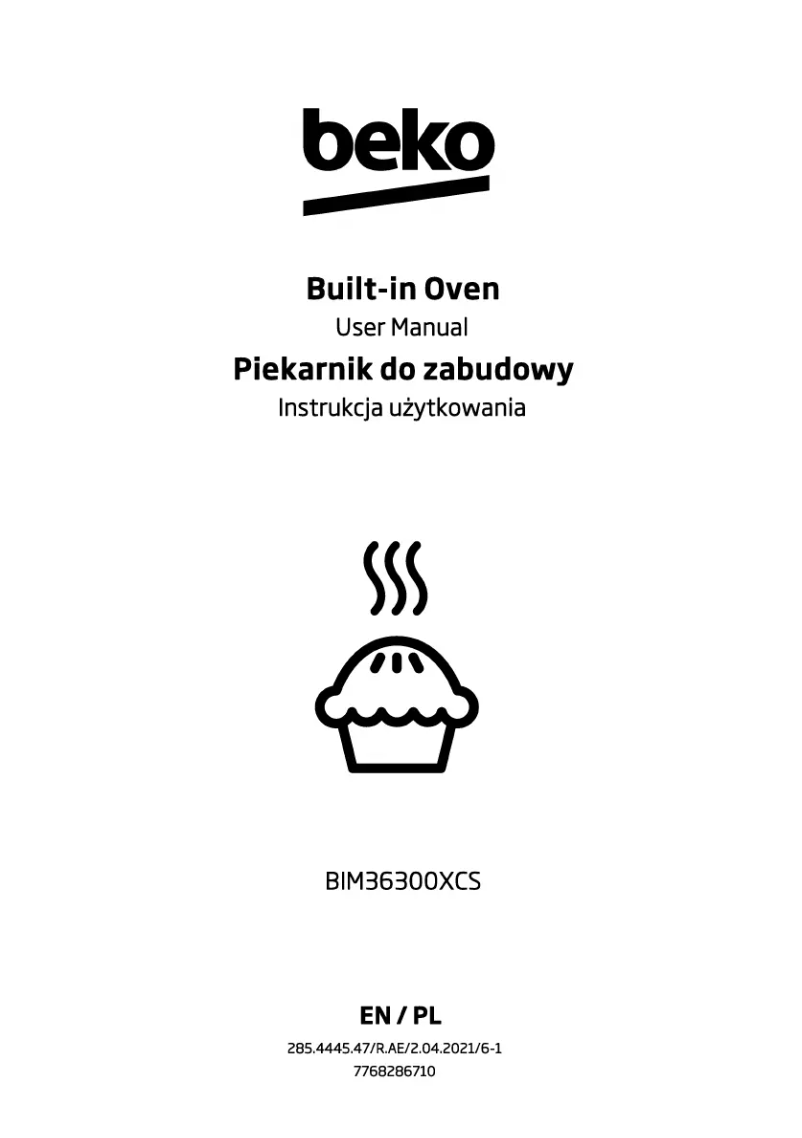 Page n°1 - Manuel utilisateur Beko BIM 36300 XCS