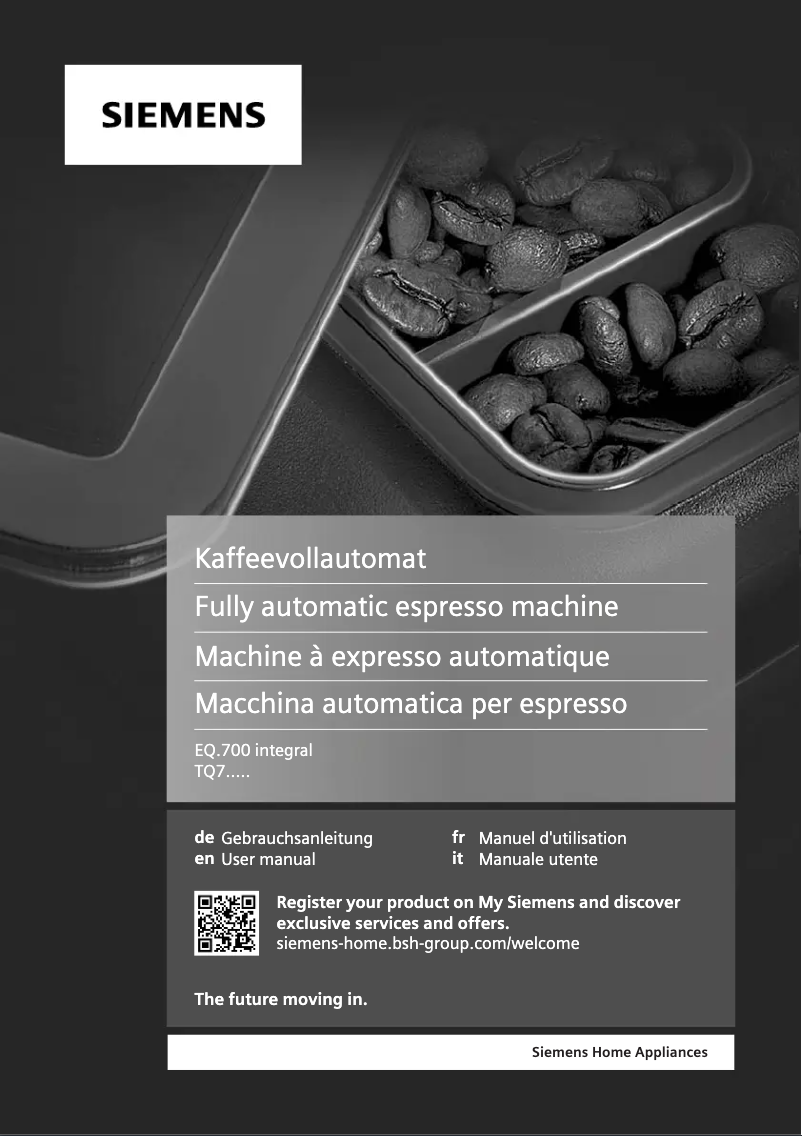 Image de la première page du manuel de l'appareil TQ703D07