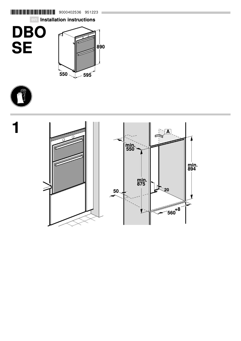 Page 1 de la notice Guide d'installation Siemens HB13MB621B
