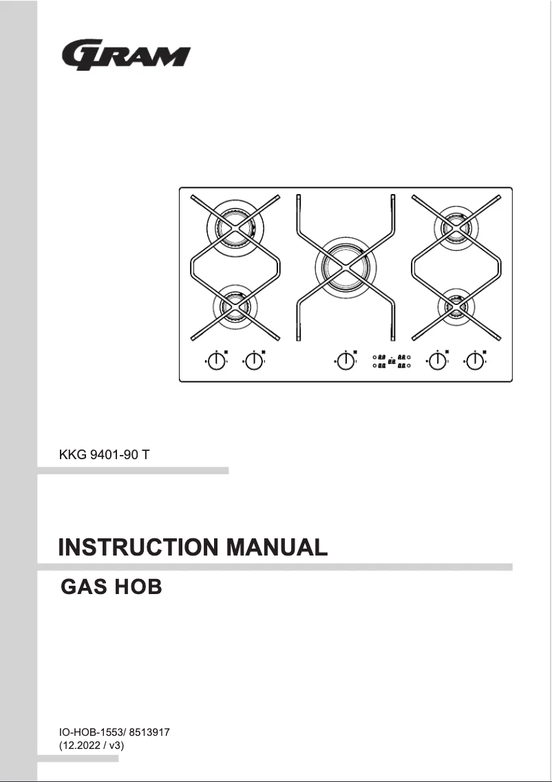 Page 1 de la notice Manuel utilisateur Gram KKG 9401-90 T
