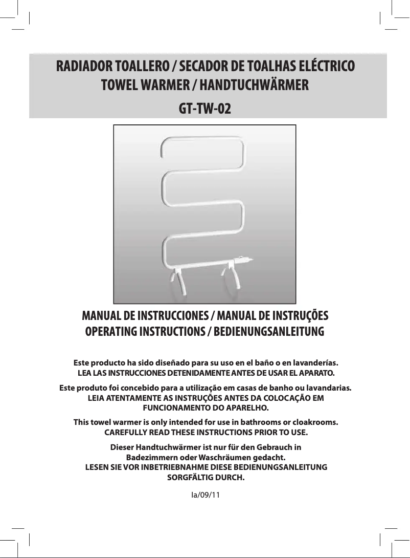 Image de la première page du manuel de l'appareil T207-100W