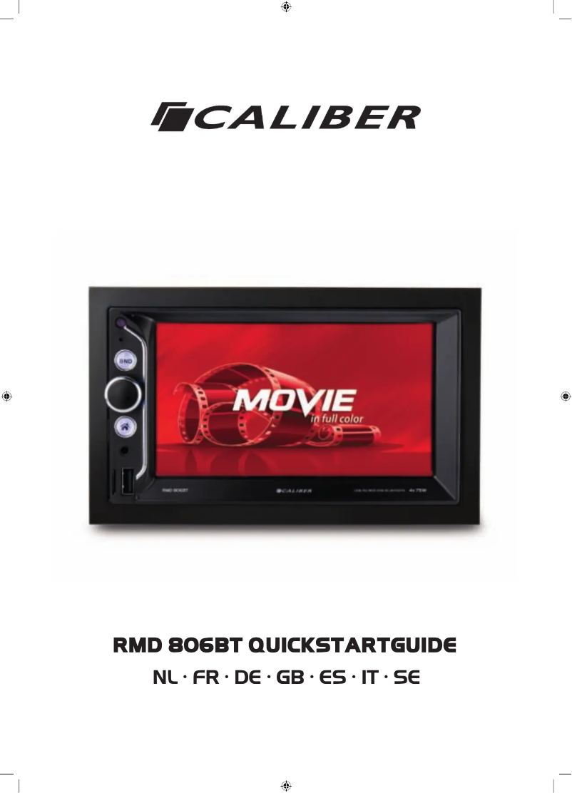 Image de la première page du manuel de l'appareil RMD 806BT