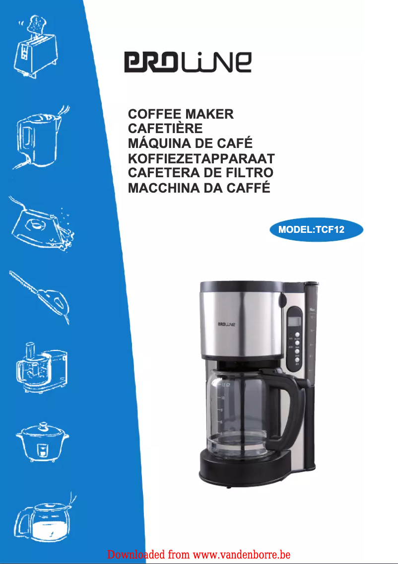 Page 1 de la notice Manuel utilisateur Proline TCF12