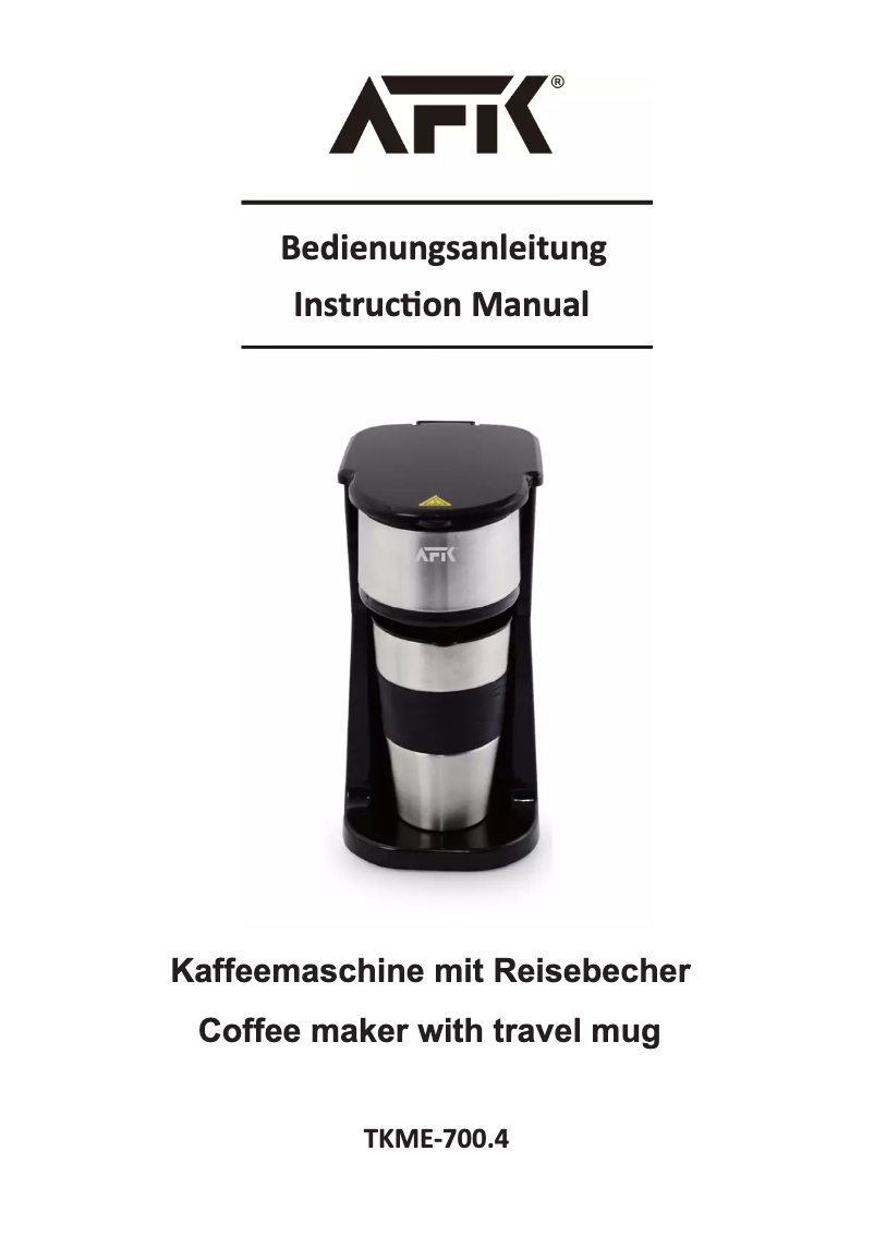 Página 1 del manual Manual de usuario AFK TKME-700.4