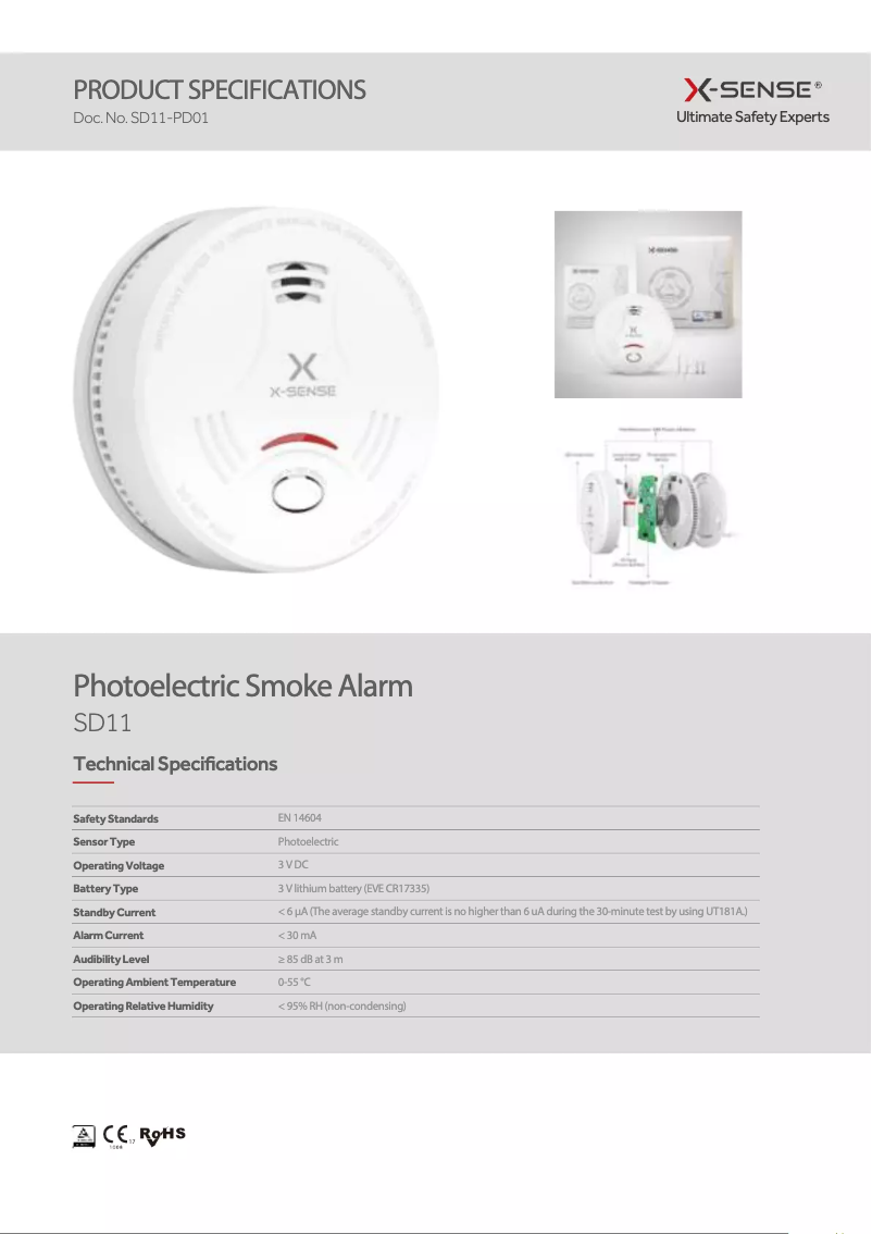 Página 1 del manual Manual de usuario X-Sense SD12