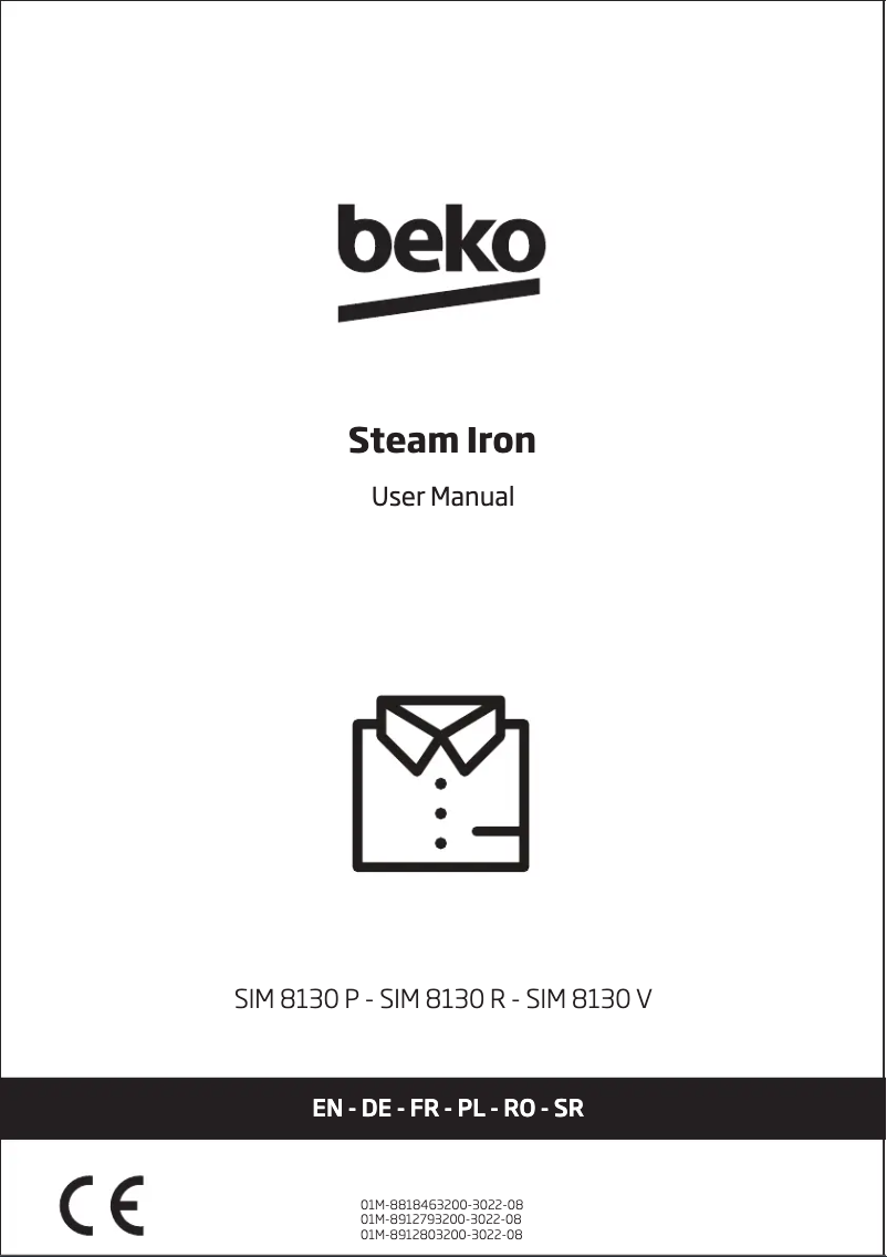 Page 1 de la notice Manuel utilisateur Beko SIM 8130 R