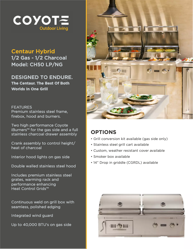 Imagen de la primera página del manual del dispositivo CH50LP