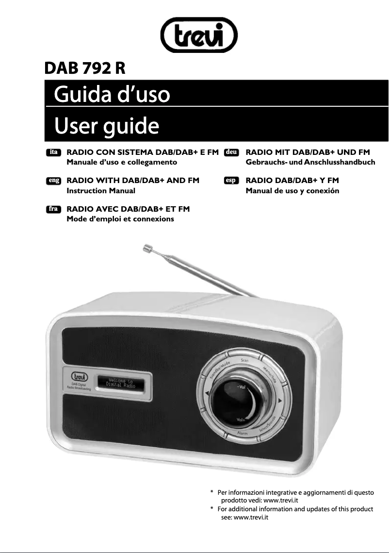 Page n°1 - Manuel utilisateur Trevi DAB 792 R