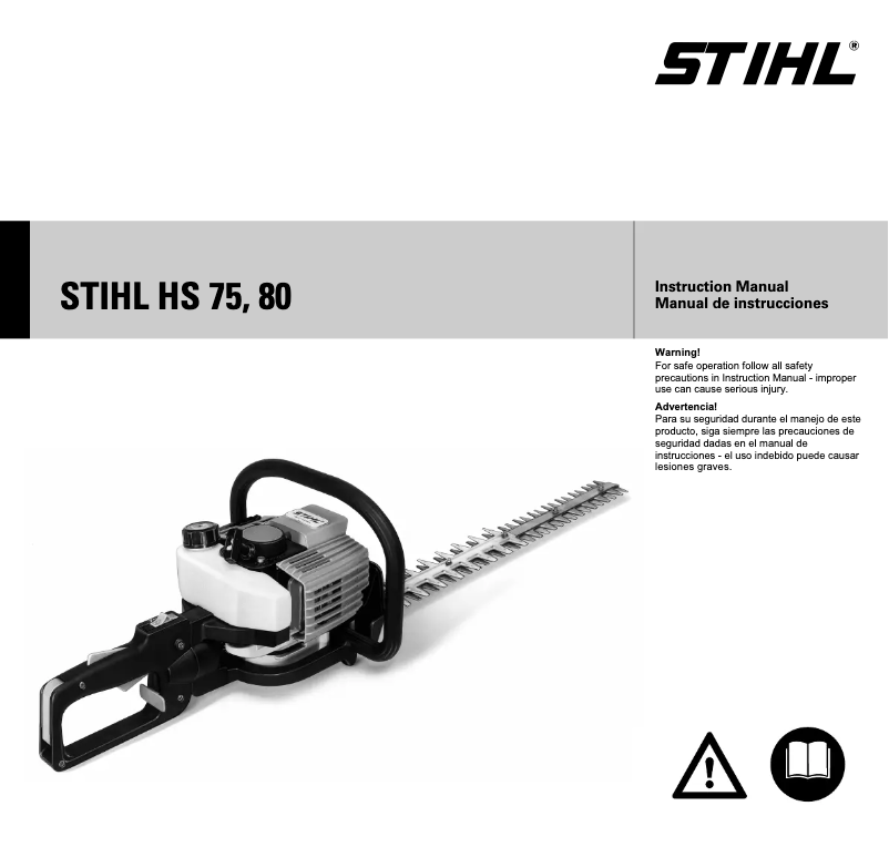 Page 1 de la notice Manuel utilisateur Stihl HS 80