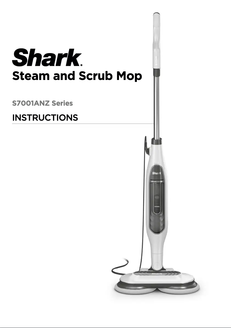 Page 1 de la notice Manuel utilisateur Shark Steam & Scrub S7001