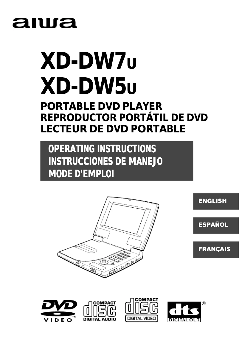 Page 1 de la notice Manuel utilisateur Aiwa XD-DW7