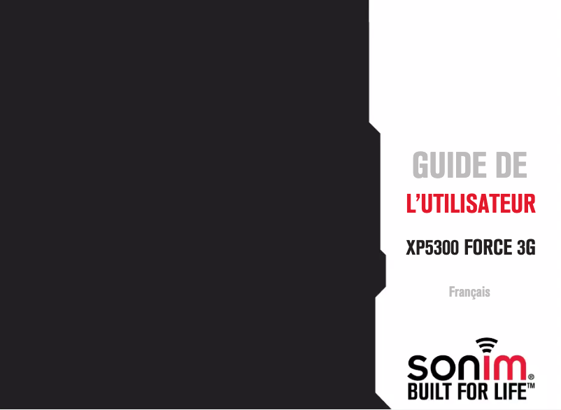 Page 1 de la notice Manuel utilisateur Sonim Force 3G XP5300