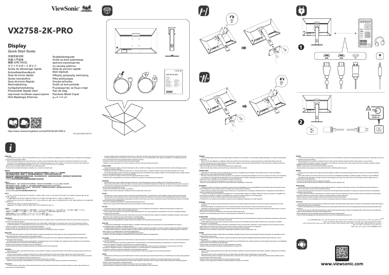 Imagen de la primera página del manual del dispositivo VX2758-2K-PRO-2
