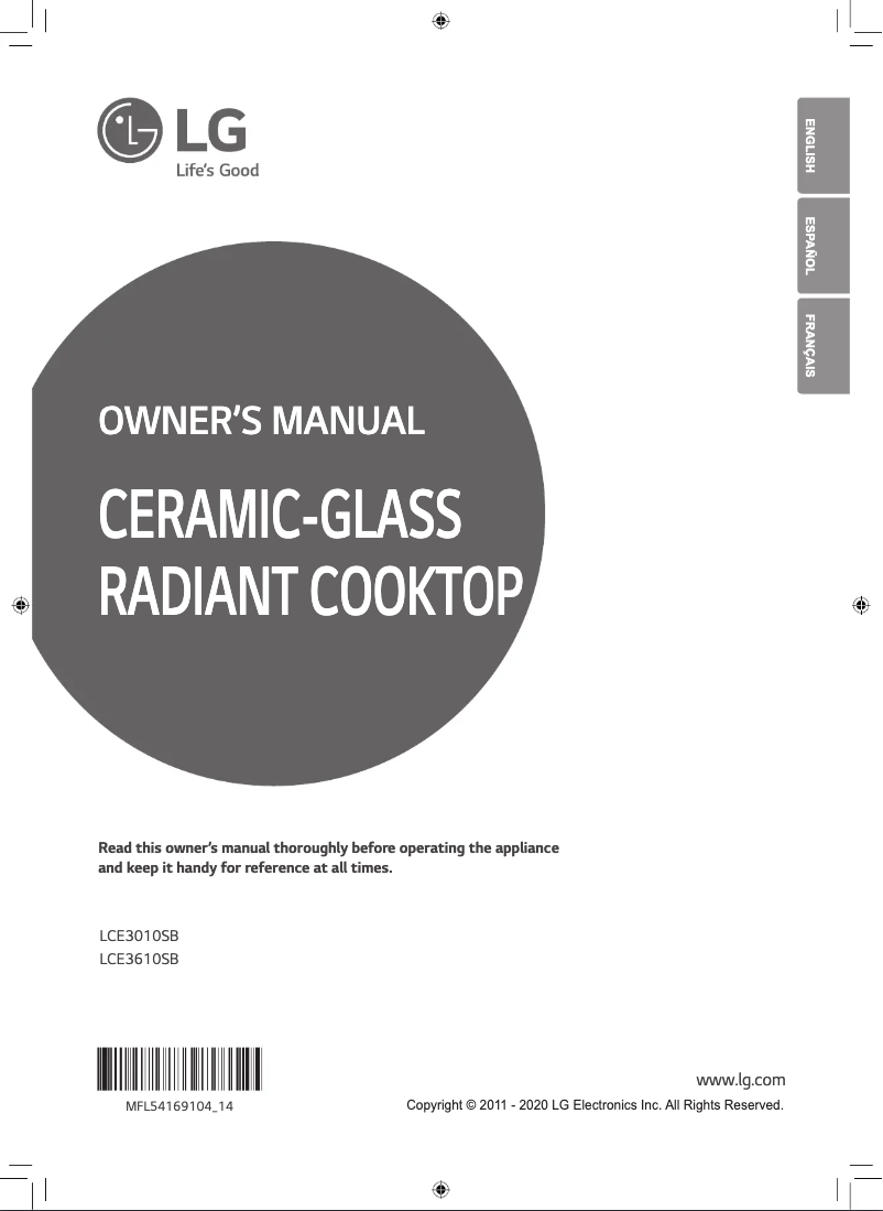 Página 1 del manual Manual de usuario LG LCE3610SB