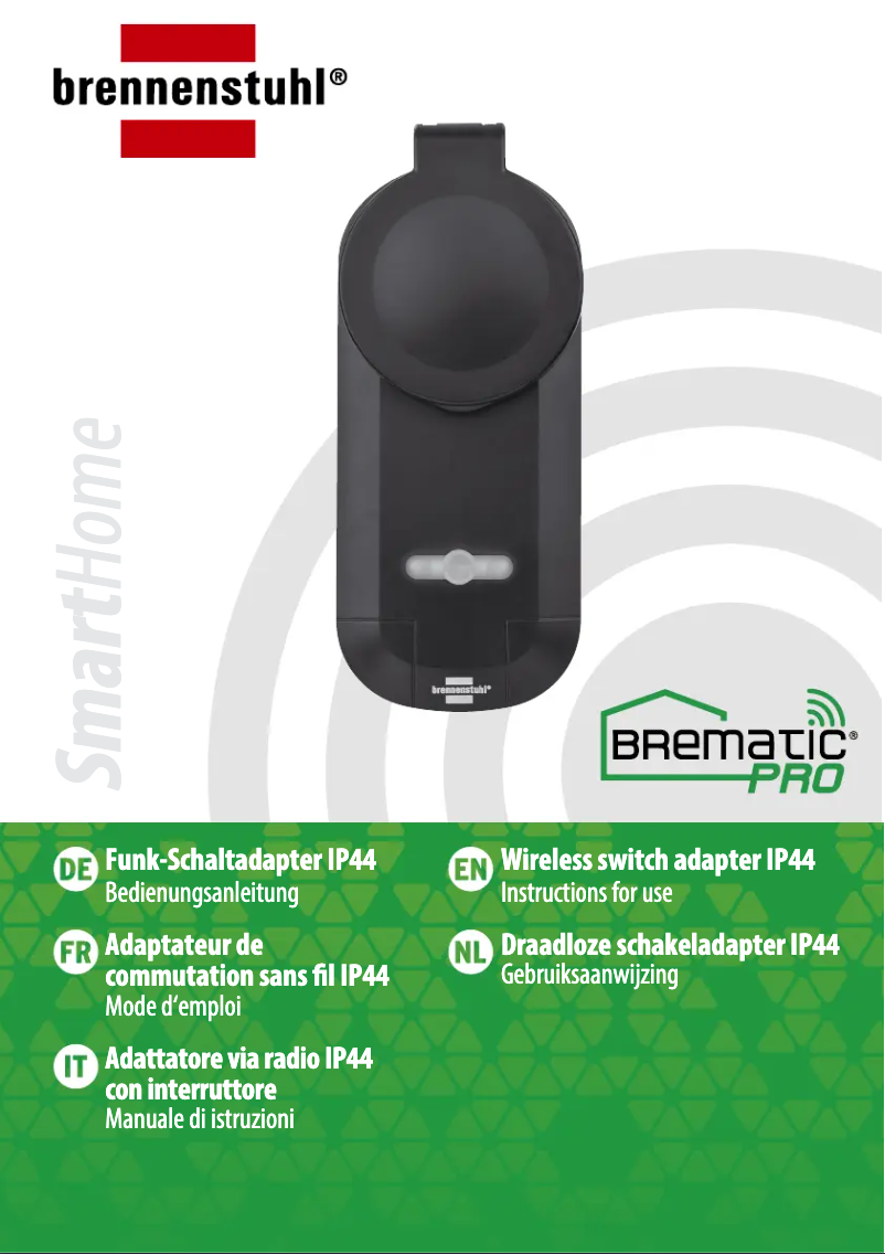 Page n°1 - Manuel utilisateur Brennenstuhl BrematicPRO FA 868 01 W3600