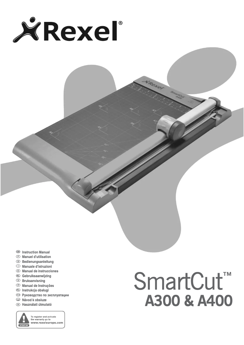 Image de la première page du manuel de l'appareil Smartcut A300