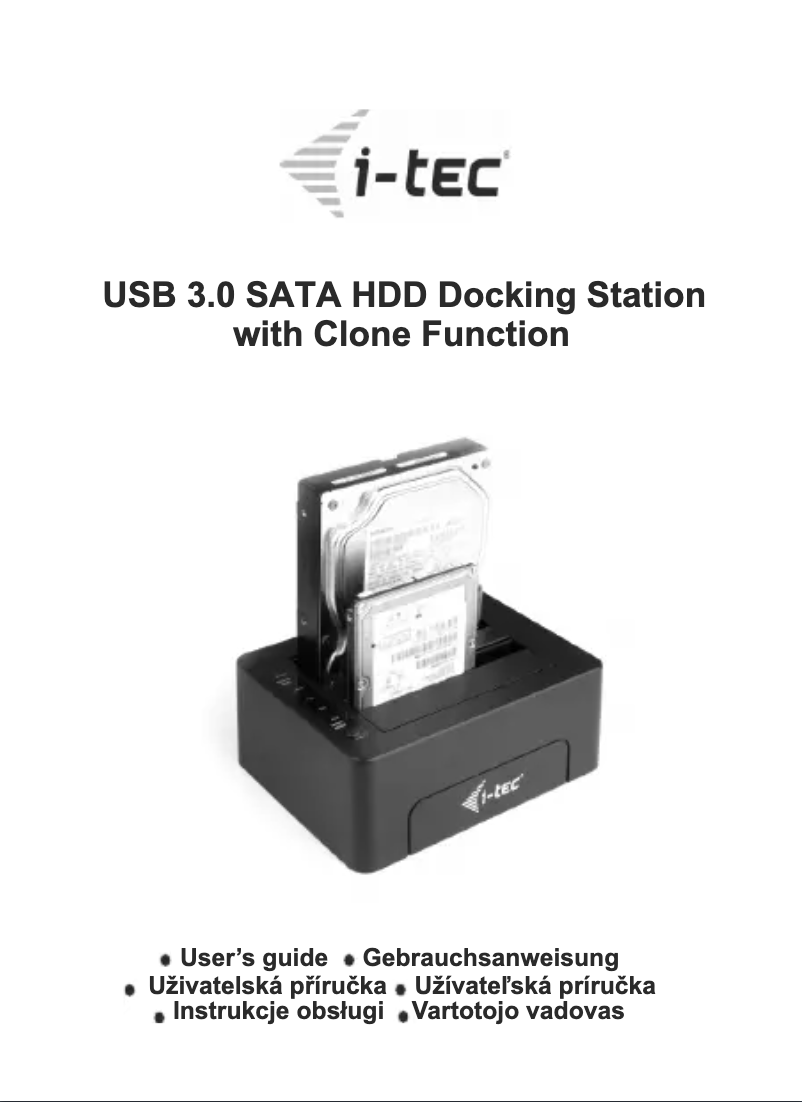 Página 1 del manual Manual de usuario i-TEC U3CLONEDOCK