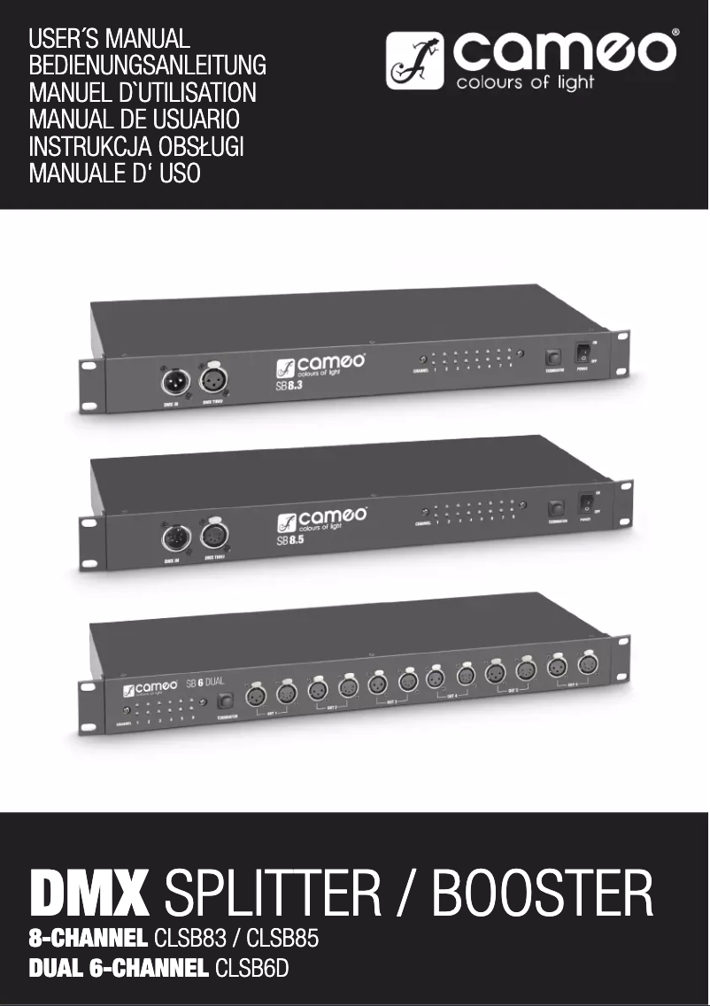 Image de la première page du manuel de l'appareil SB8.3