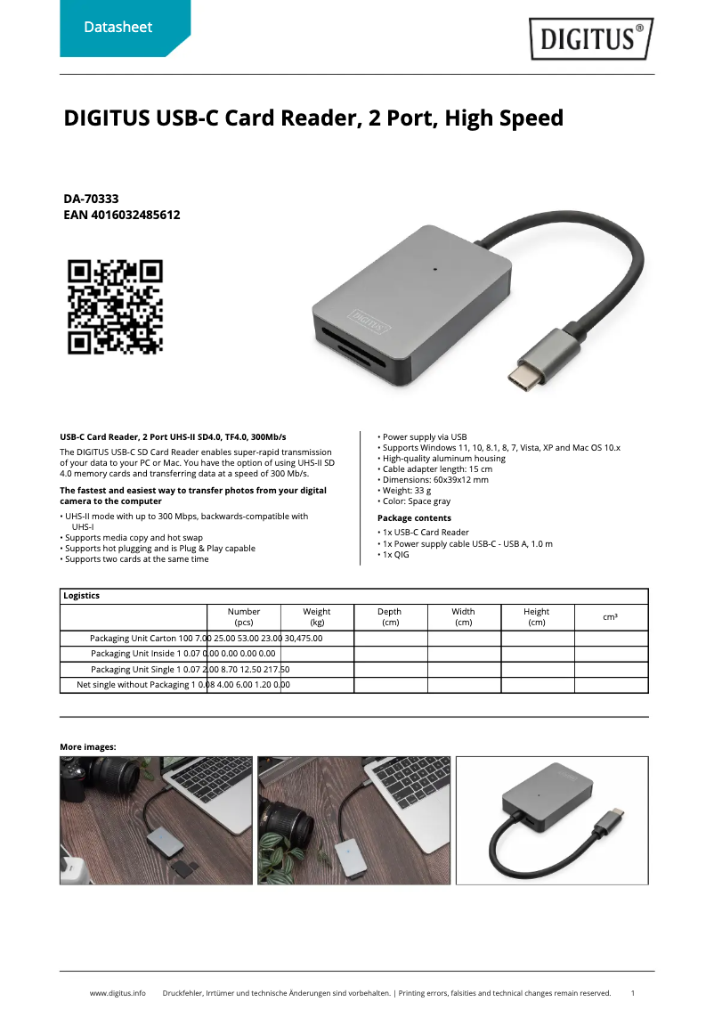 Image de la première page du manuel de l'appareil DA-70333