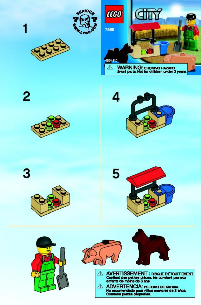 Page 1 de la notice Manuel utilisateur Lego Farmer