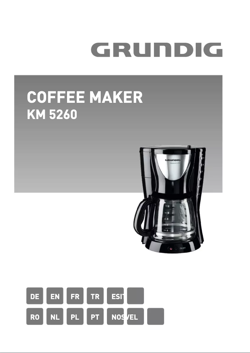Page 1 de la notice Manuel utilisateur Grundig KM 5260