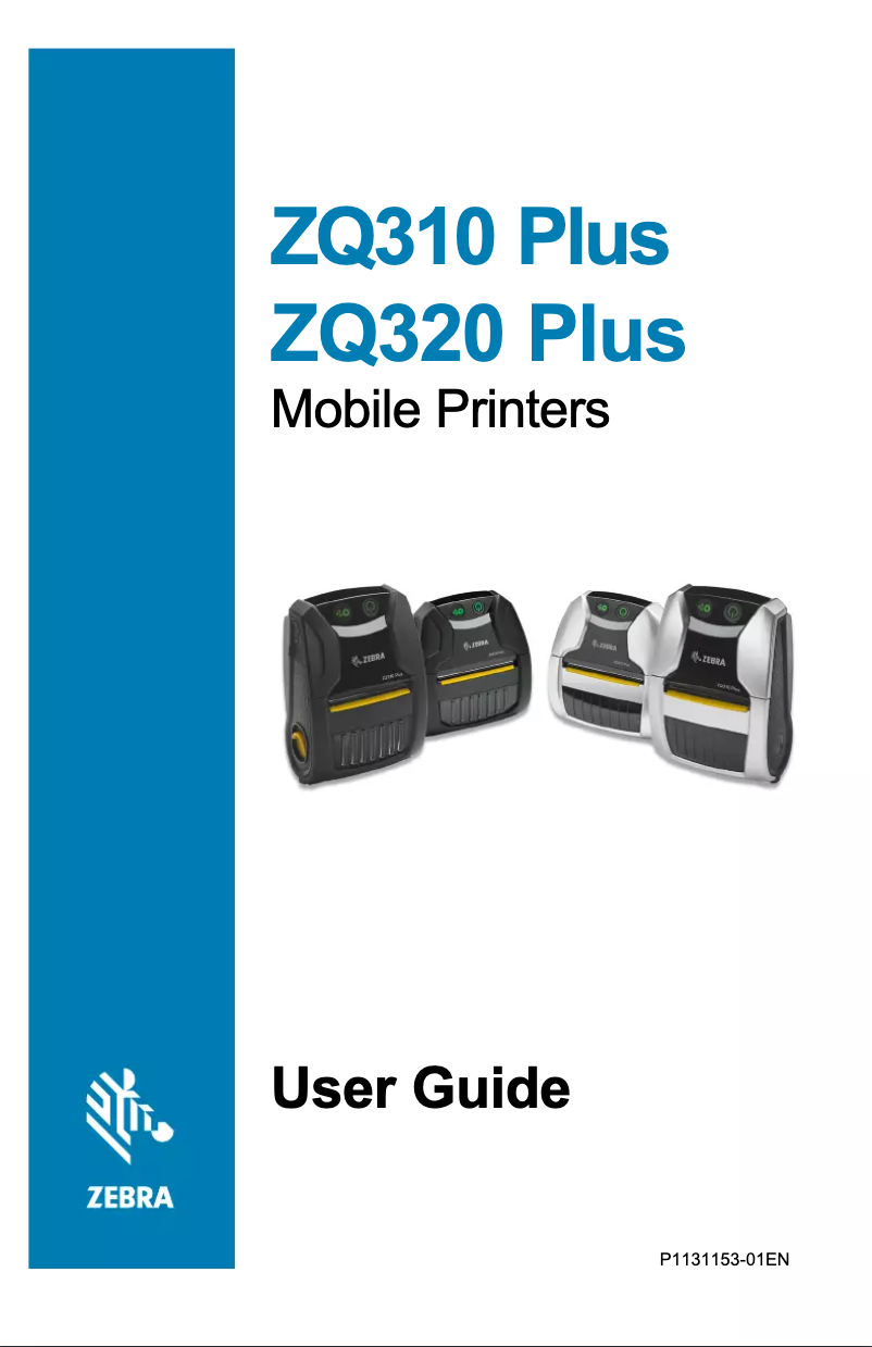 Page n°1 - Manuel utilisateur Zebra ZQ320 Plus