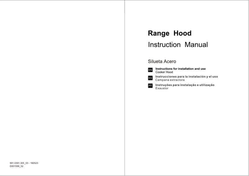 Page 1 de la notice Manuel utilisateur Mepamsa Silueta 70