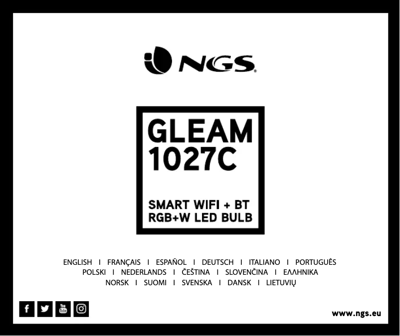 Imagen de la primera página del manual del dispositivo GLEAM 1027C