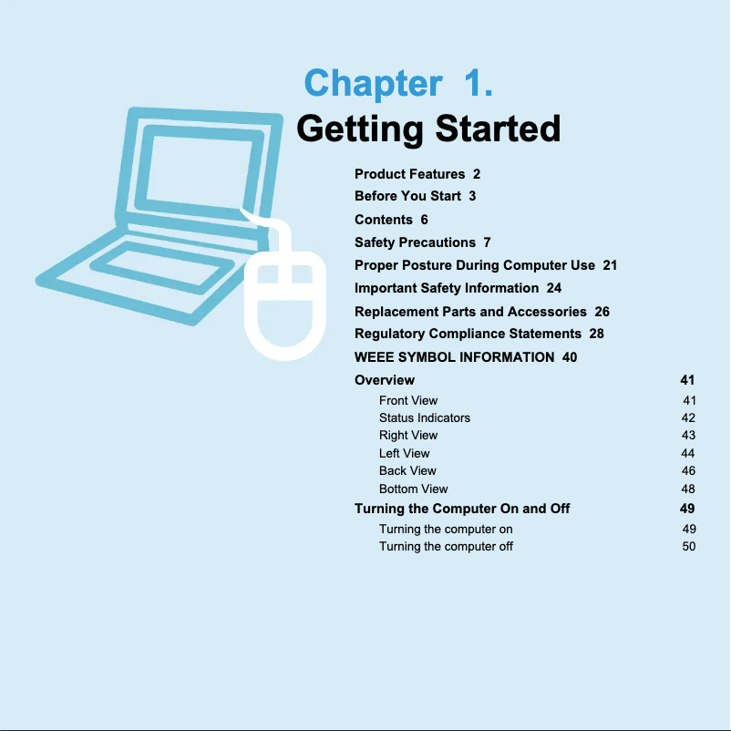 Page n°1 - Manuel utilisateur Samsung NP-P480E