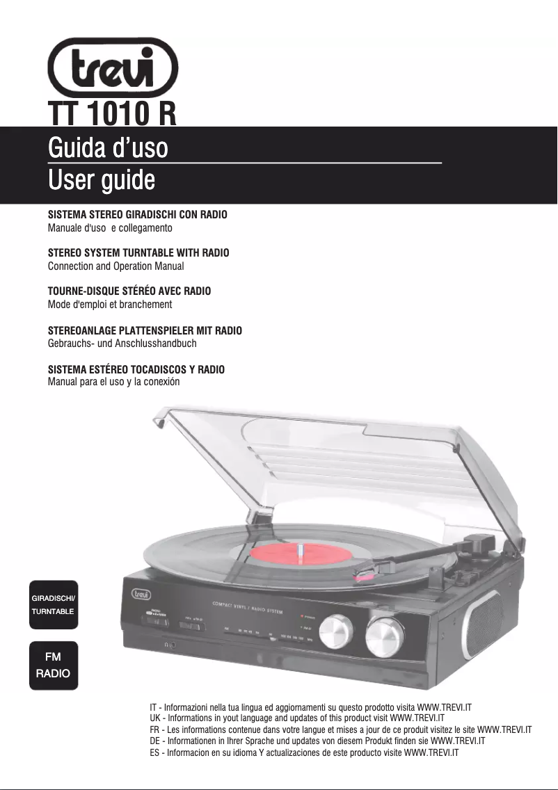 Page n°1 - Manuel utilisateur Trevi TT 1010 R