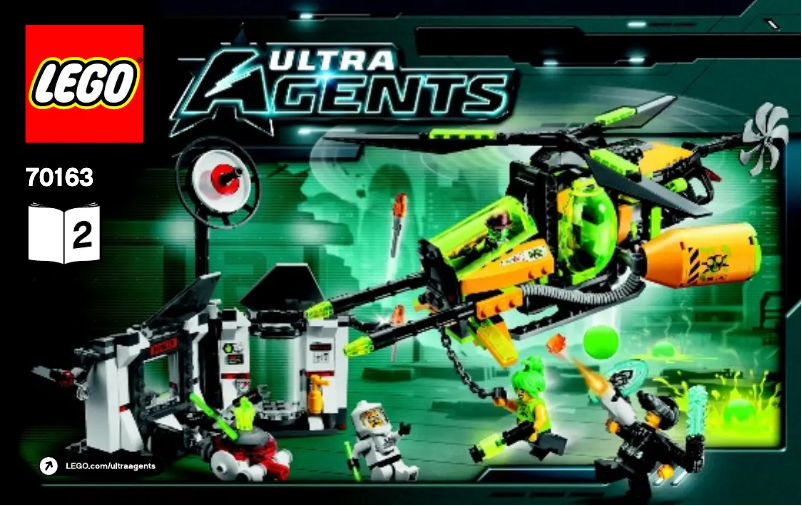 Page 1 de la notice Manuel utilisateur Lego Ultra Agents 70163